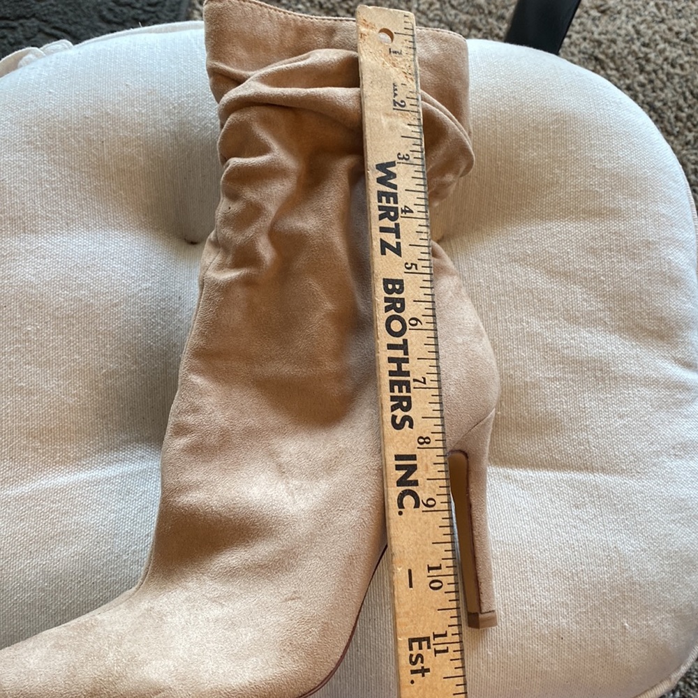 Faux Suede Ankle Boot by Olivia